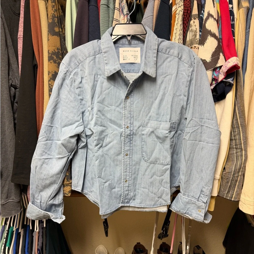 CISSA the Belle denim button up shirt - Picture 3 of 6